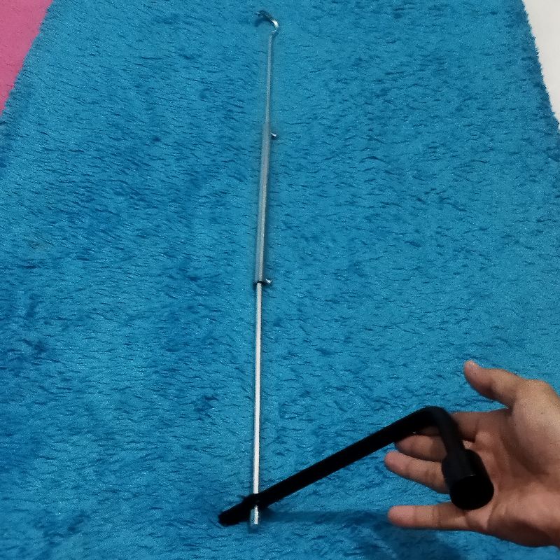 Kunci roda 21 mm, handle pemutar dongkrak &amp; obeng