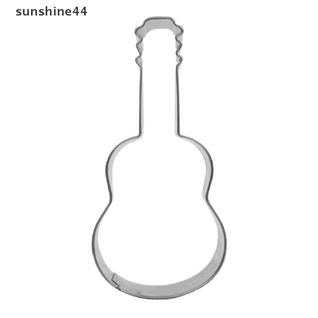 Sunshine Cetakan Kue / Biskuit Bentuk Gitar Bahan Stainless Steel