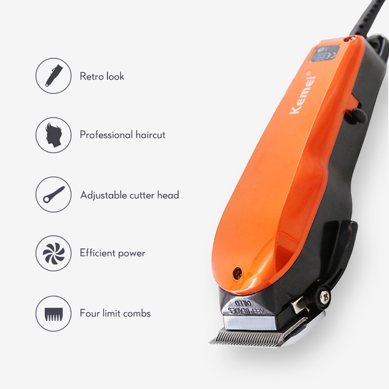 Kemei KM-9012 Cukur Rambut Elektrik Profesional Adjustable Blade