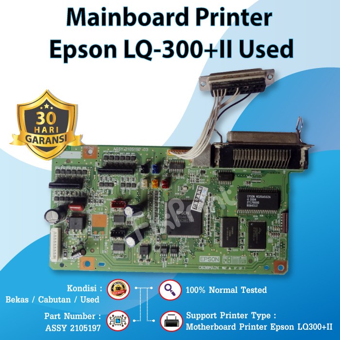 Main Ori Logic Board Epson Lq300+Ii Mainboard Motherboard Printer Lq 300+Ii