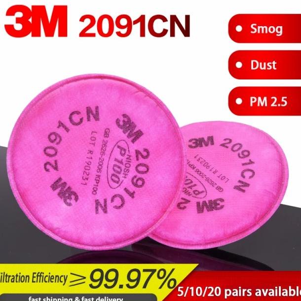 Filter Masker 3M 2091CN KP100 Respirator 3M6200 7502 Untuk Serbuk Debu 25-ariefriffleshop Diminati B