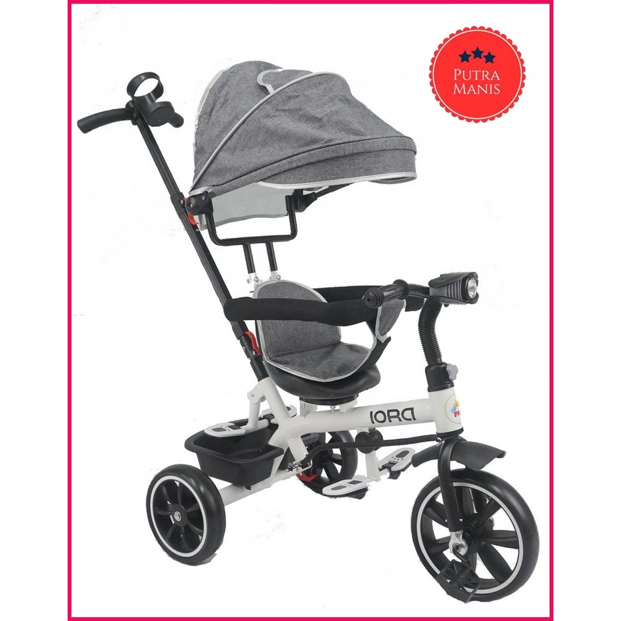 Sepeda Roda 3 Tiga Stroller Stoler Anak Bayi Tricycle PMB IORA T23 Musik balita stroler stoller ORI 
