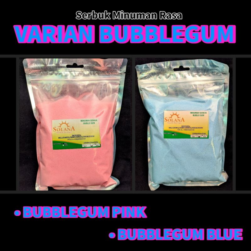 

Bubuk minuman rasa BUBBLEGUM 500 gr
