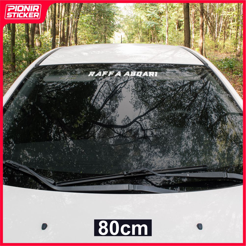 Stiker Kaca Mobil Depan Bisa Costum dan Request Cutting Sticker bisa untuk segala mobil