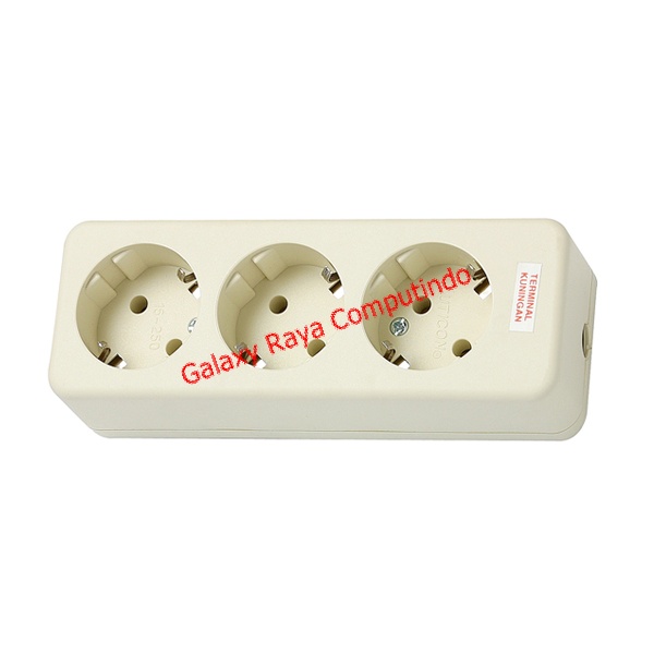 StopKontak Stop Kontak Uticon 3 Tiga Lubang Socket OB Outbow Tembok