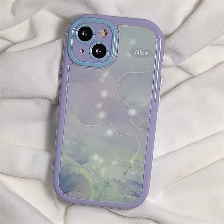 Case Motif Lukisan Cat Minyak Riak Air Untuk iPhone 12 13 11 Pro Max X Xs Max Xr frut8