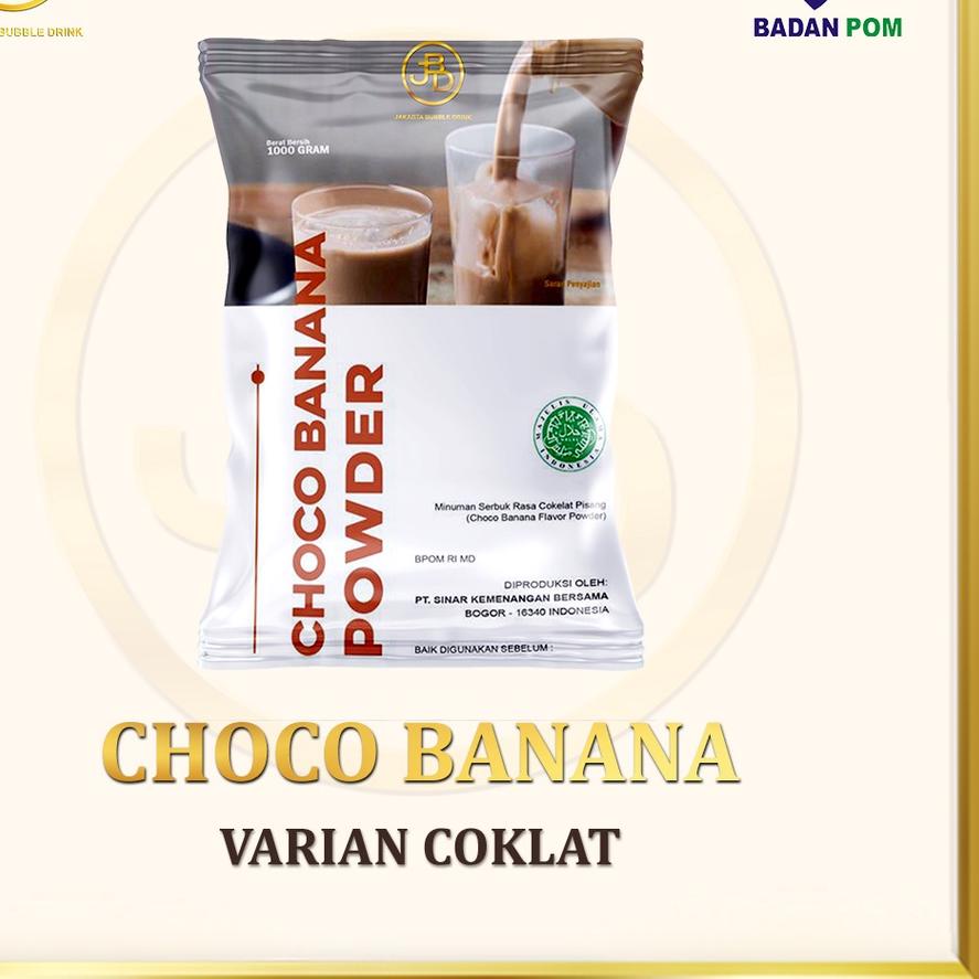 

Terbaru dan terlaris Bubuk Minuman CHOCO BANANA Powder 1KG | SERBUK MINUMAN COKLAT BANANA | HALAL murah