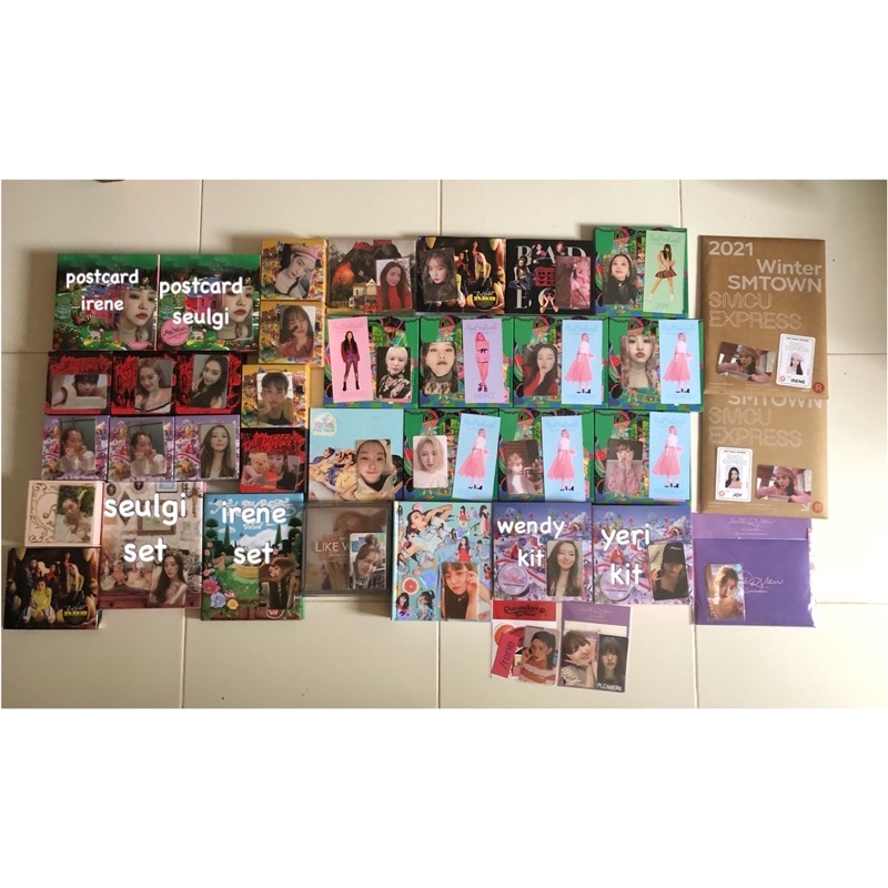 Wts Pc Photocard Album Red velvet Irene Seulgi wendy Joy Yeri Irene jahit latte apel pab kihno swete