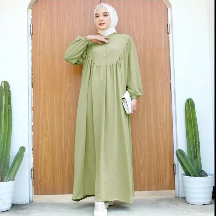 COD- Arnalla Dress GAMIS CRINKLE PREMIUM DRESS WANITA TERBARU 2022 BAJU KONDANGAN REMAJA KEKINIAN OOTD WANITA