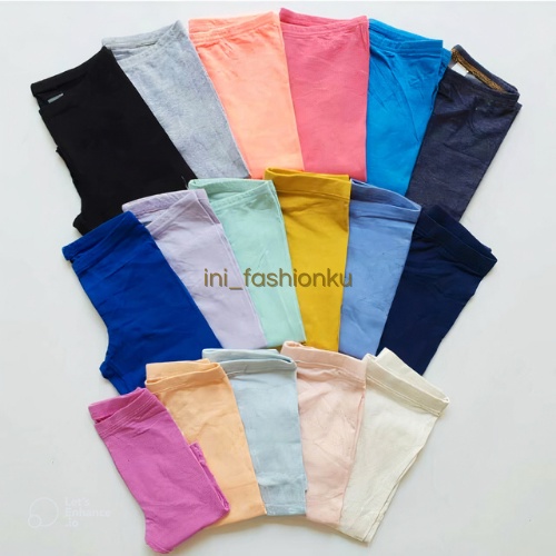 ( BISA COD ) Legging Anak Umur 1-14 Tahun Warna Terbaru Lengkap Bahan Kaos / Celana Lejing Anak S, M, L, XL, XXL / Leging Anak Polos