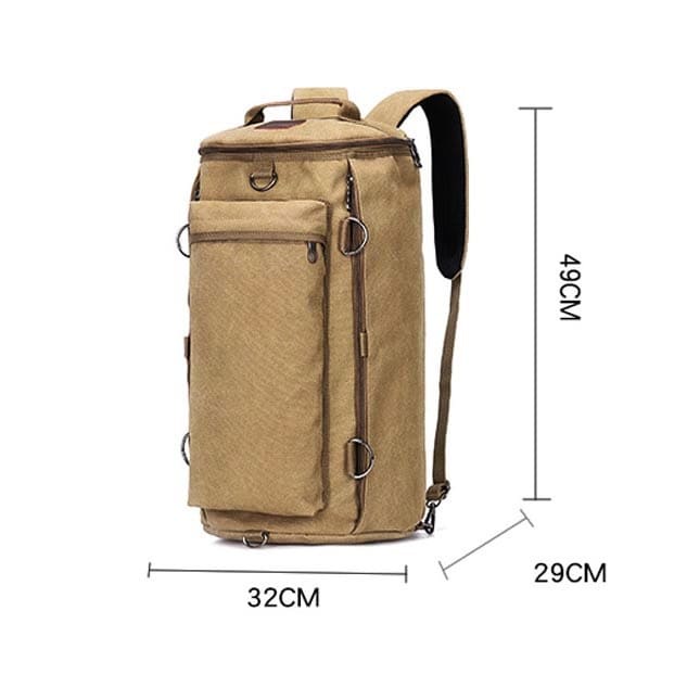 Tas Punggung Large Capacity Travel Bag Backpack Canvas - RK025