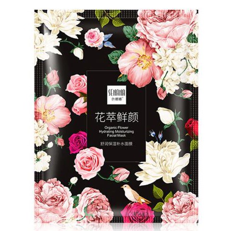 SENANA Organic Flower Hydrating Moisturizing Facial Mask Rumah Cantik 354 Sheet Mask Wajah Mencerahkan Menghaluskan Serta Melembabkan Kulit Di Wajah Agar Tetap Lembut
