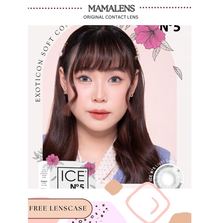 Softlens Ice N5 Minus -3.25 sd -6.00 Free Lenscase -MAMALENS