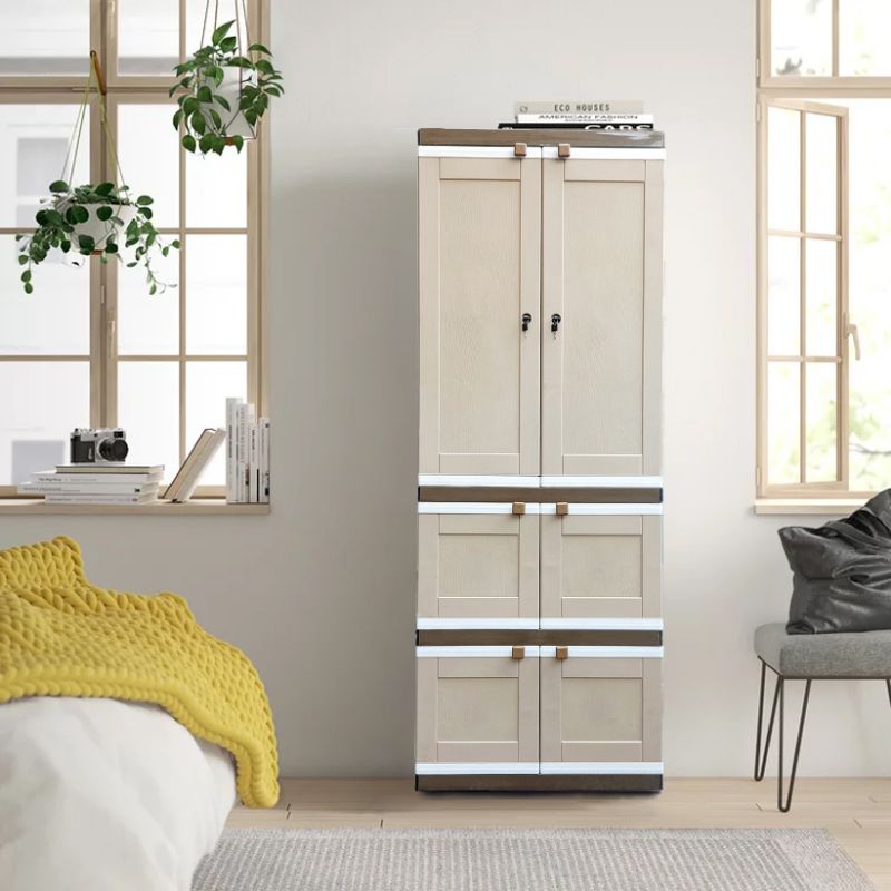 CLUB LC Wood Summer - Lemari pakaian plastik gantungan