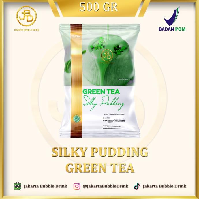 

[COD] Green Tea Silky Pudding Powder - Bubuk Serbuk Puding Sedot Pudot [COD]