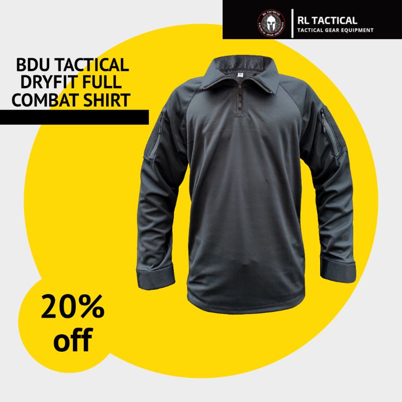 kaos bdu baju bdu dryfiit full dryfit combat