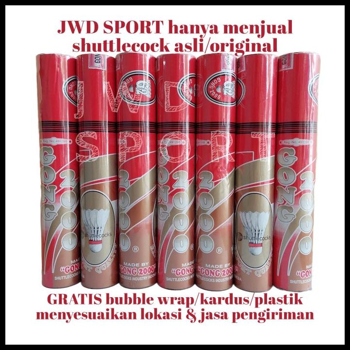 Shuttlecock Gong 2000 Merah - Kok Gong 2000 Merah