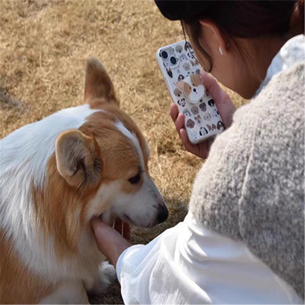 Popsocket Hp Bentuk Anjing Teddy Bahan Akrilik