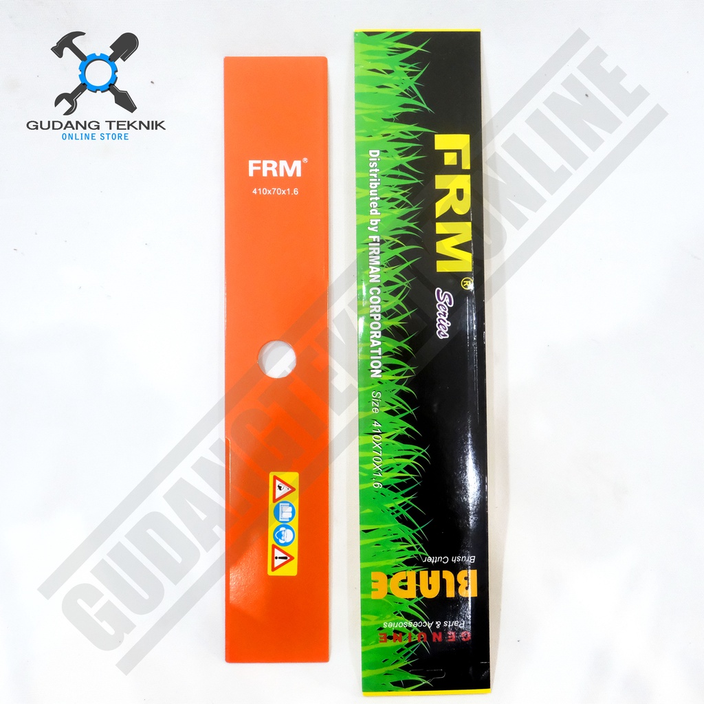 Mata Pisau Potong Rumput Firman 450x1,6x90mm / Brush Cutter Blade 410x1.6x70mm - Pisau Mesin Potong Rumput
