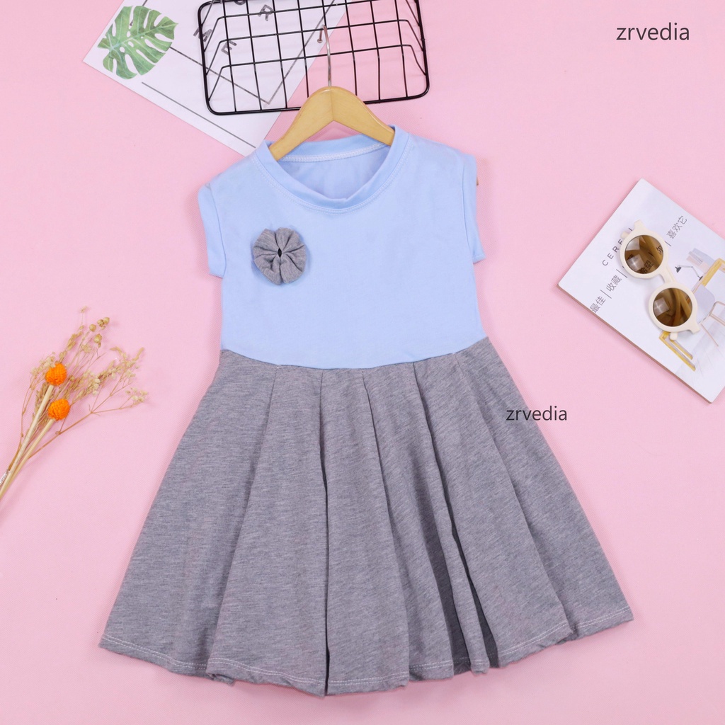 Dress Bilqis size Bayi - 6 Tahun / Dres Yukensi Murah Baju Anak Perempuan Harian Gaun Grosir Import