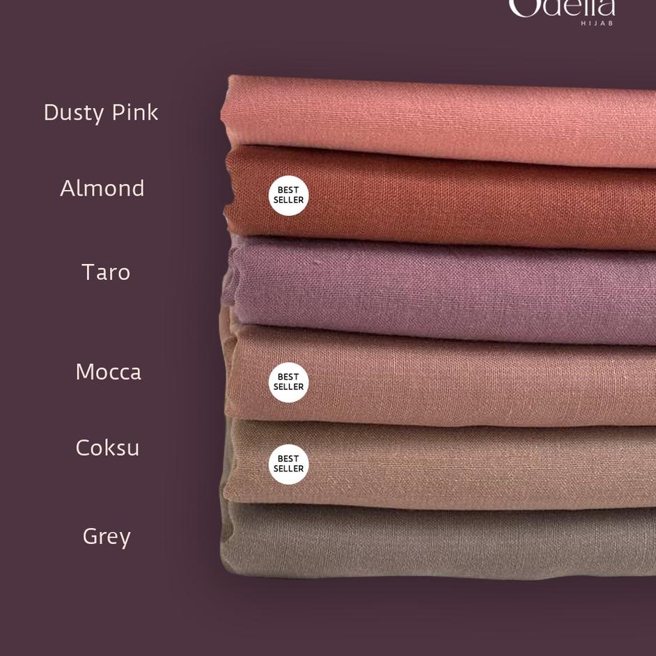 Recomended ODELIA HIJAB VOAL SEGI EMPAT (ELIAH VOAL PREMIUM)/ SQUARE HIJAB ANTI LETOY / KERUDUNG SEG