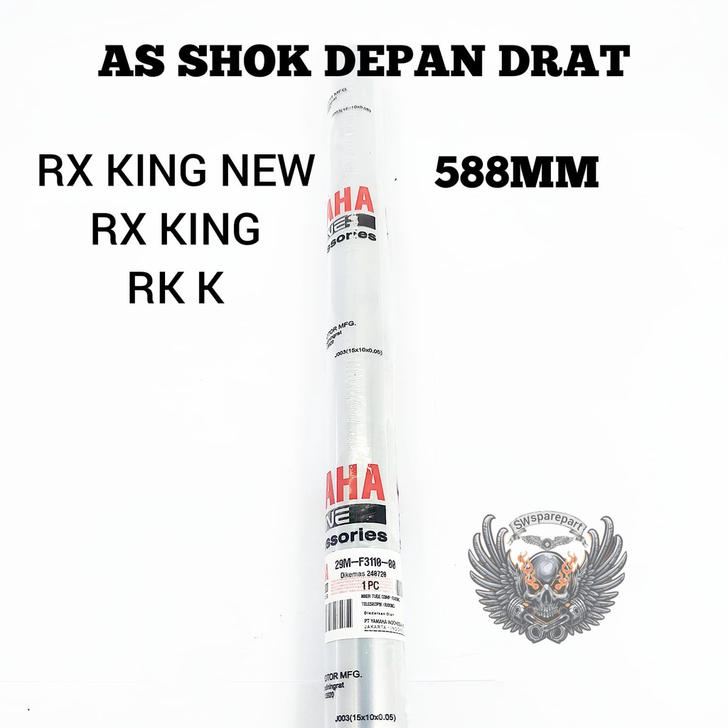 AS SHOK DEPAN DRAT YAMAHA RX KING RX KING NEW RX K KUALITAS ORIGINAL ORI PRESISI SANGAT BAGUS PIPA S