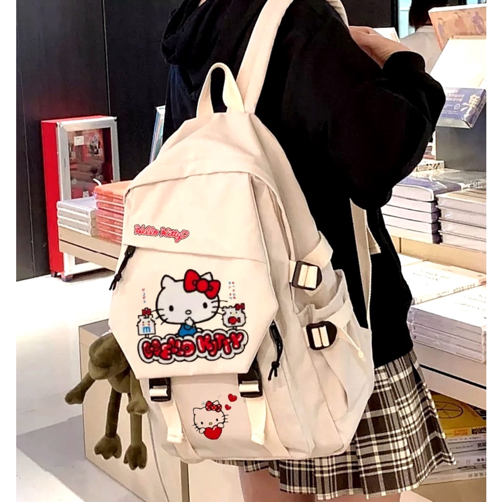 samasuka.shop - Tas Ransel Anak Perempuan Tk Sd Sekolah Karakter Kartun Hello Kittty Mini Wanita Paud Cewek Lucu