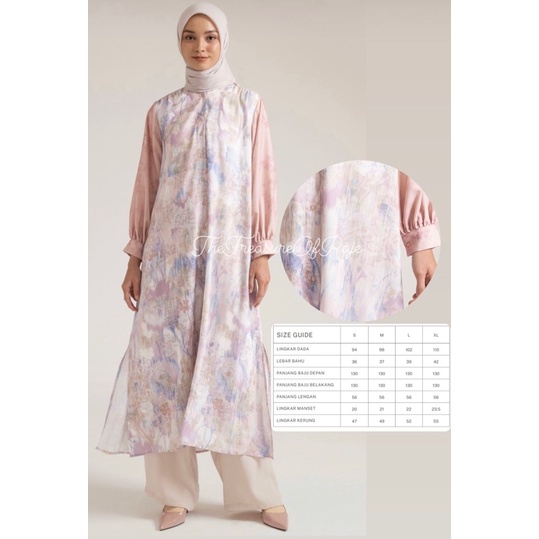 Fayra Long Tunic Riamiranda Fall RM Atasan Ria Miranda Original Baju Muslim