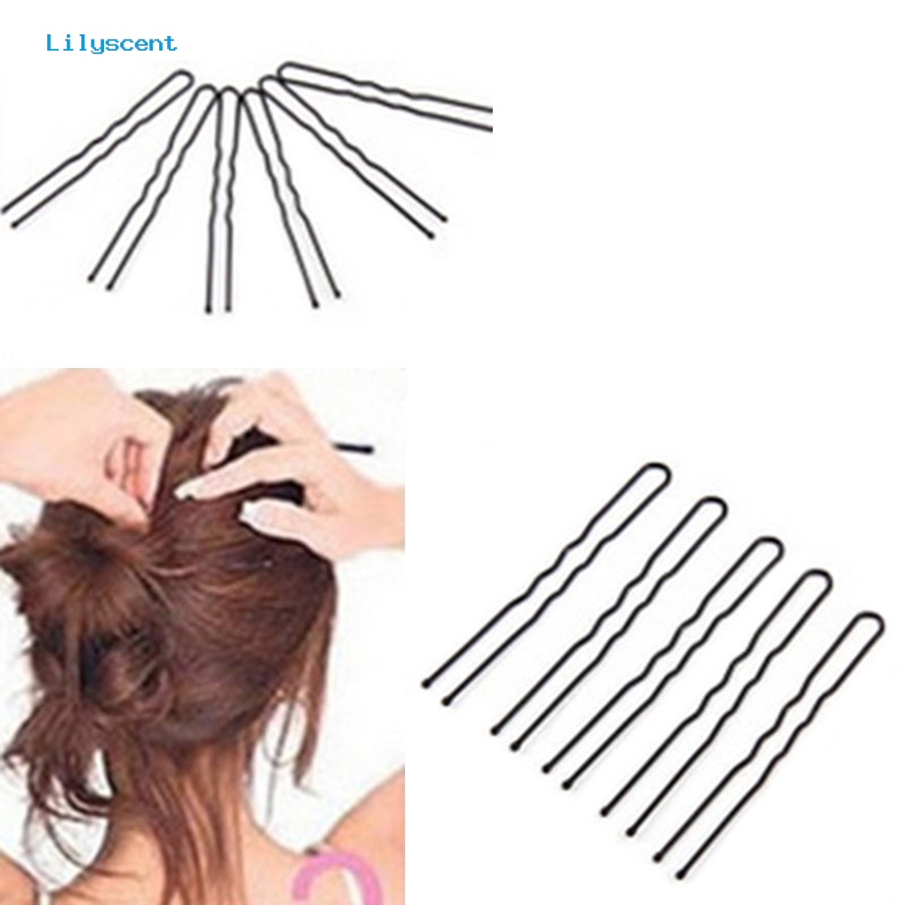 50 Pcs Jepit Rambut Bobby Pin Bentuk U Gelombang Untuk Salon