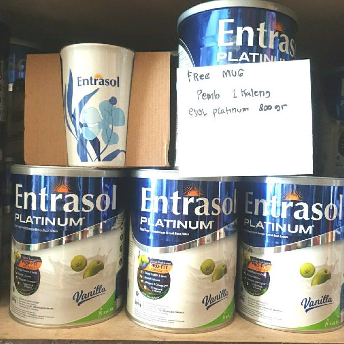 

[ COD ] ENTRASOL PLATINUM 800GRM VANILA