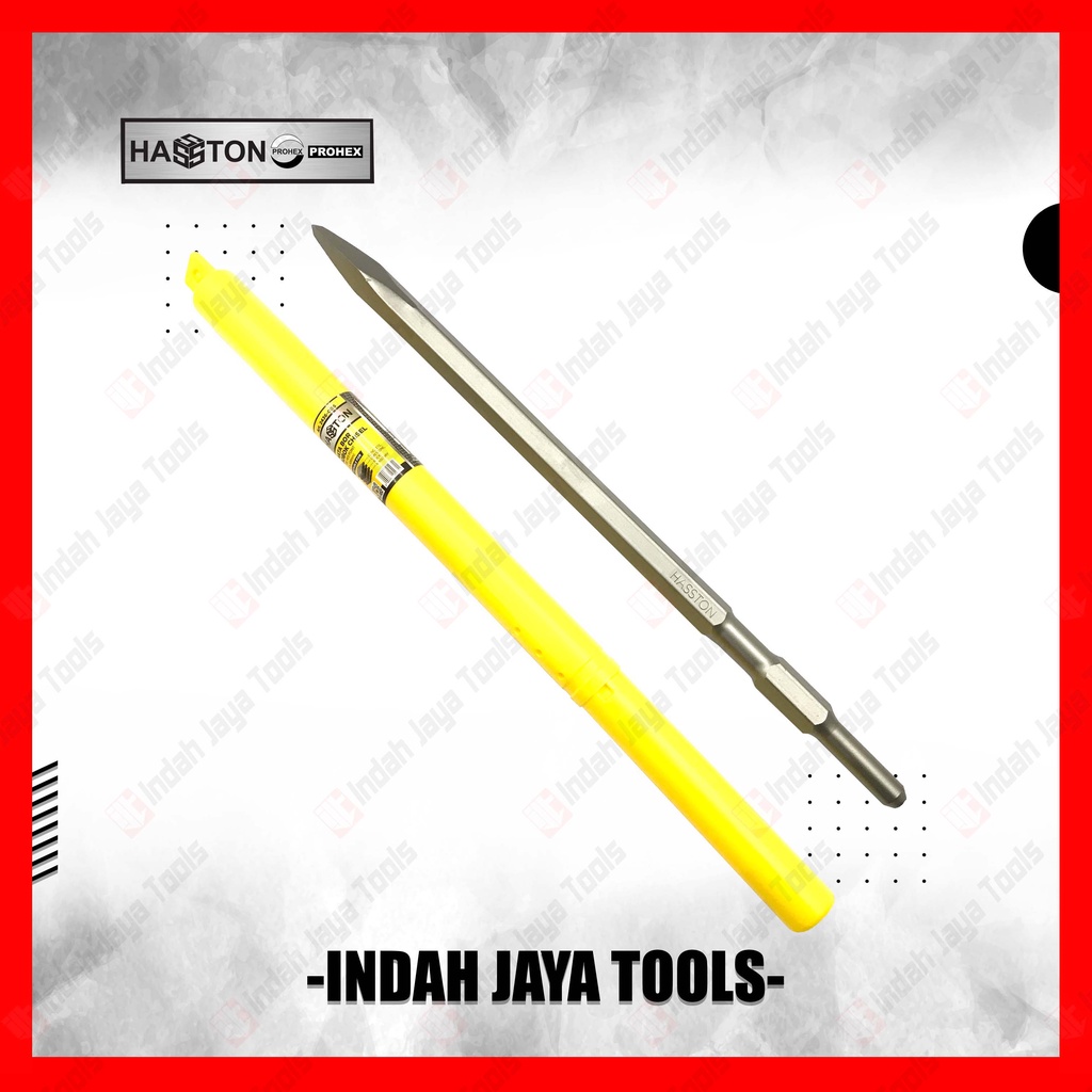 HASSTON 2436-006 HEX 25 POINT Chisel 400 mm Mata Bobok Beton Pahat