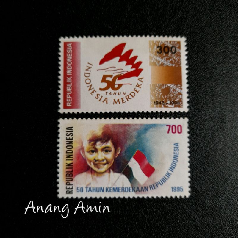 

LOT.F45 PRANGKO INDONESIA I-474 2V 50TH KEMERDEKAAN REP INDONESIA 1995