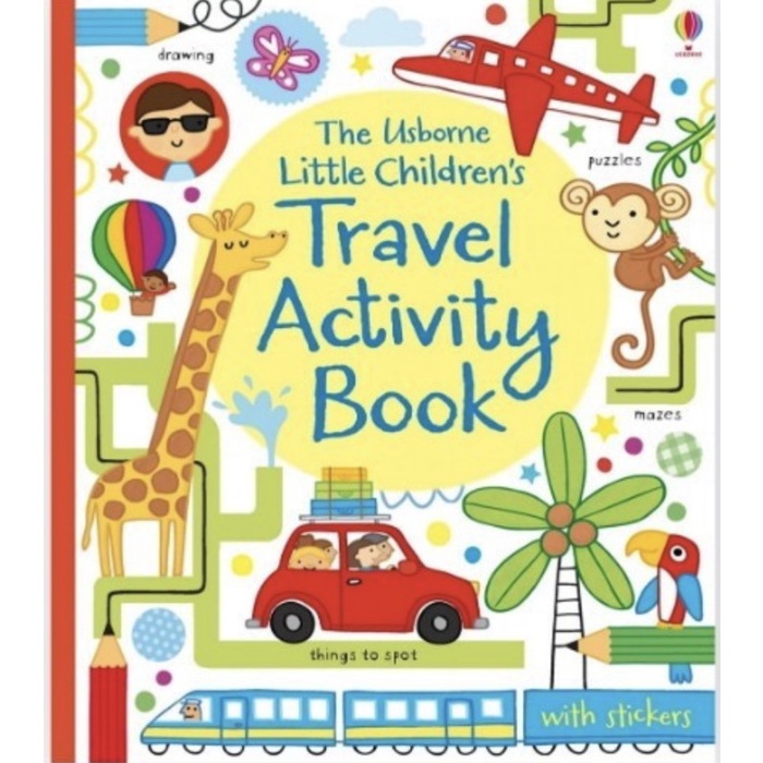 Child Book Usborne Little Children Travel Activity Book - Buku Edukasi Impor Anak