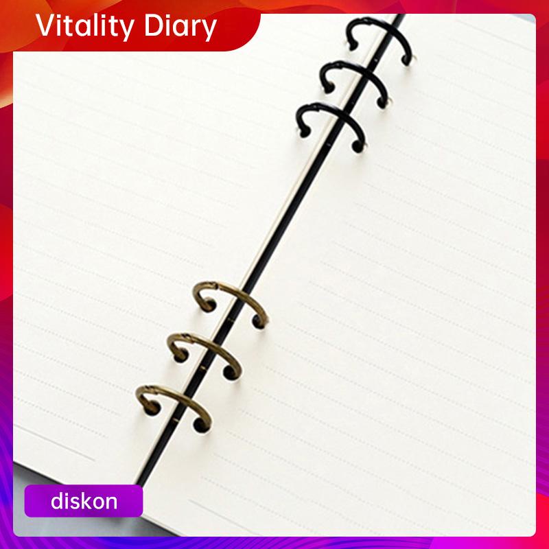 

【COD❤️】1 buku catatan hitam 2.5 * 30 * 40 pengikat 3 cincin (tanpa kemasan) VDY