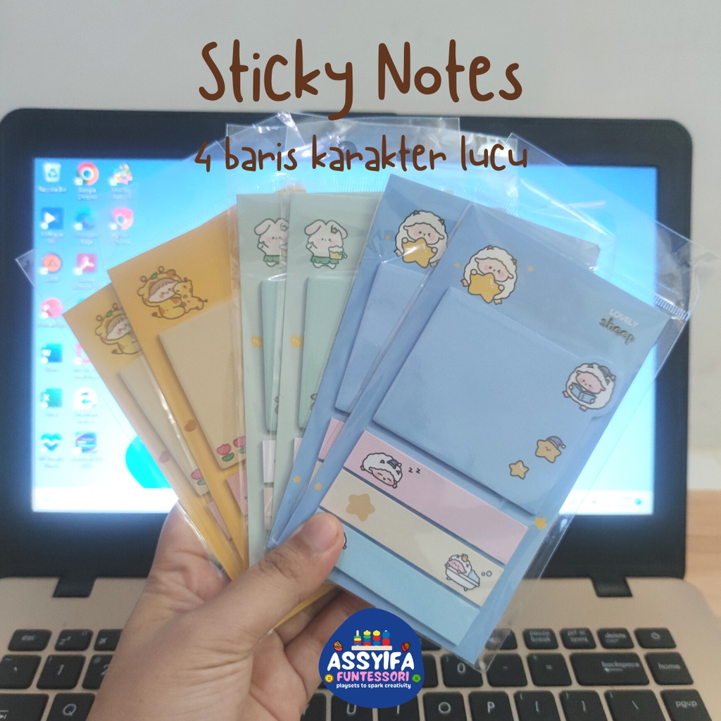 

Sticky Notes 4 Baris Karakter Binatang Lucu / Cute Sticky Notes 4 Lines