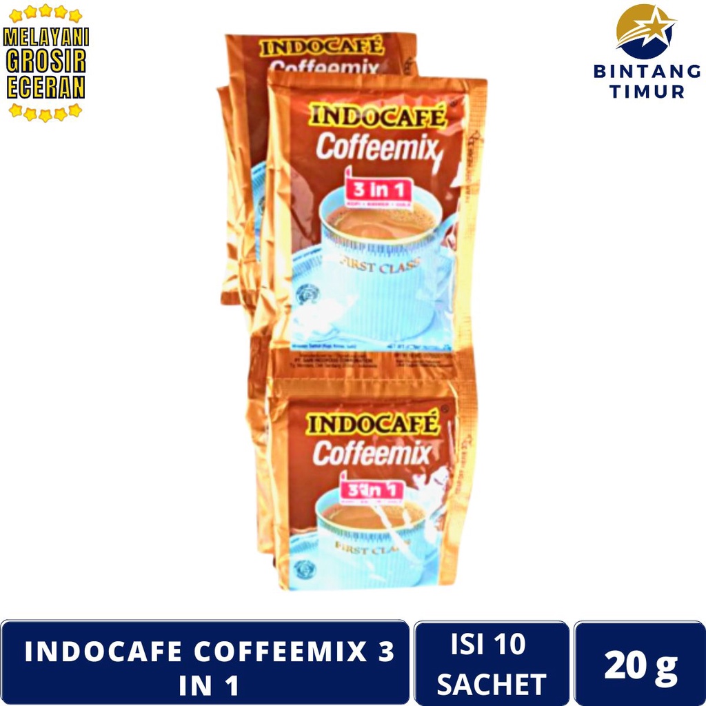 

INDOCAFE Kopi Coffeemix 3in1 Isi 10 Sachet/20g Saset