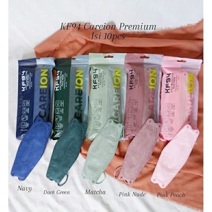 MASKER KF94 CAREION 4 PLAY ORIGINAL ISI 10 PCS / KF 94 CAREION ISI 10 PCS TERMURAH