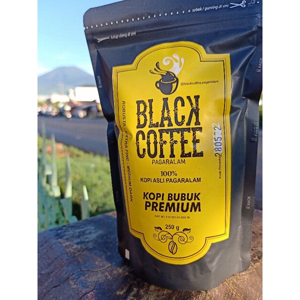 

Kopi Bubuk Robusta 250g Premium Black Coffee Pagaralam