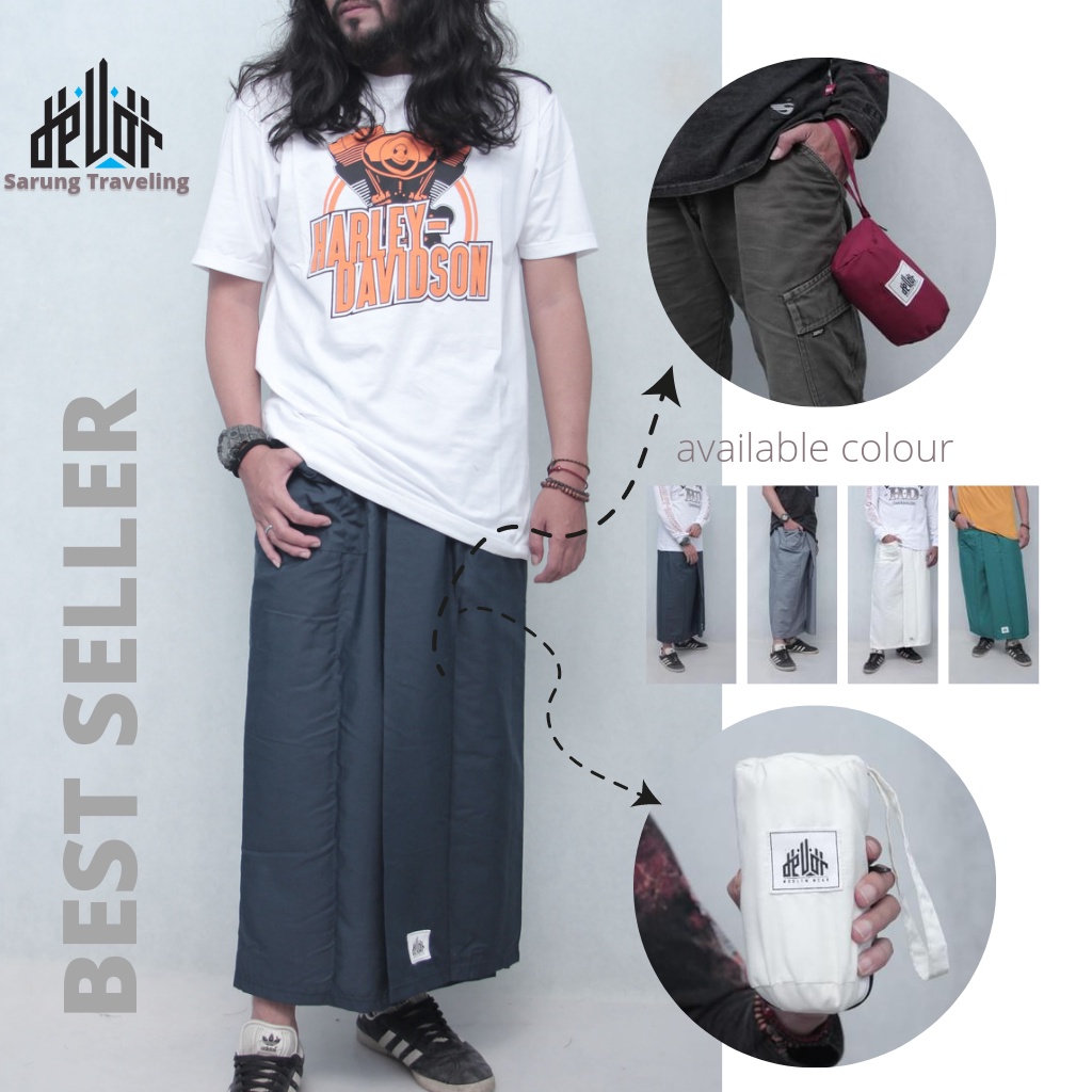 sarung model rok | sarung modern pria | sarung muslim pria | sarung shalat hitam  |sarung solat pria