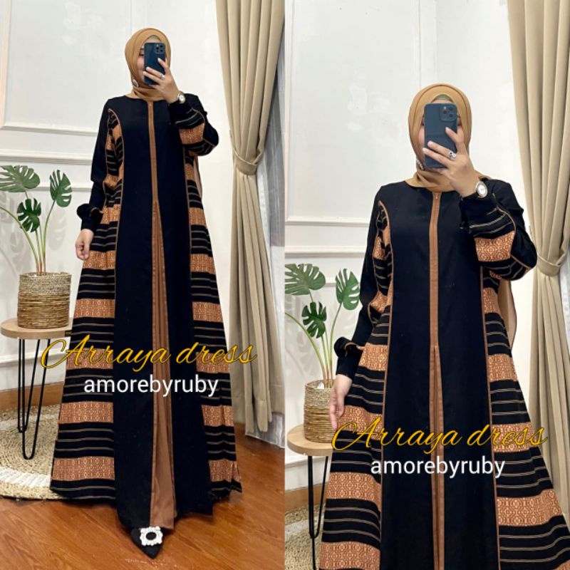 ARRAYA  DRES / DRESS MEWAH SUPER ELEGAN/AMORE BY RUBY
