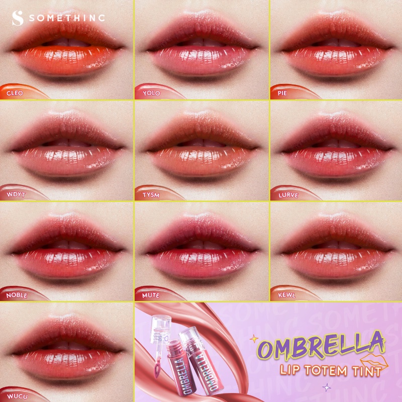 SOMETHINC Ombrella Lip Totem Tint Juicy Plumpy Lips 20 shades Make Up Melembabkan Bibir Han So Hee