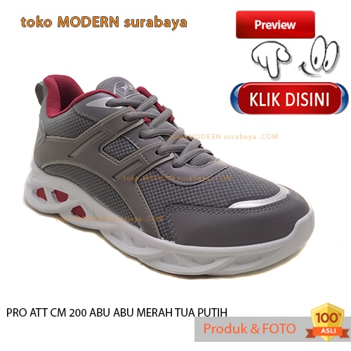 Sepatu pria olahraga sneakers tali PRO ATT CM 200