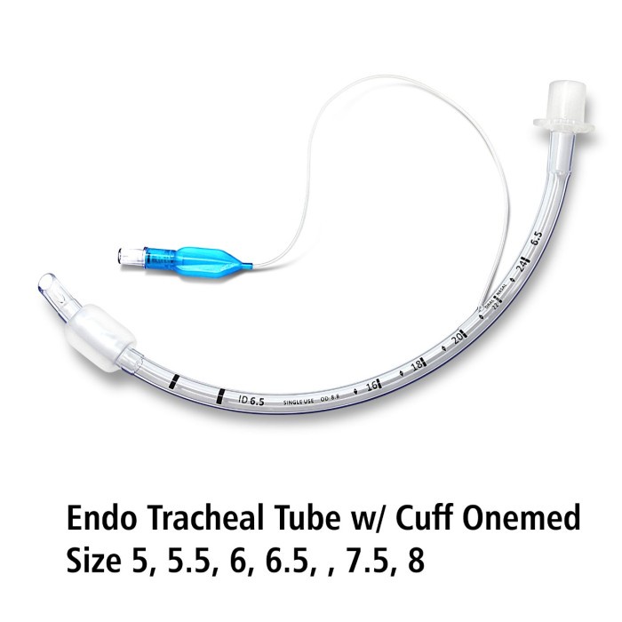 Endotracheal Tube / ETT With Cuff Non Spiral OneMed Steril