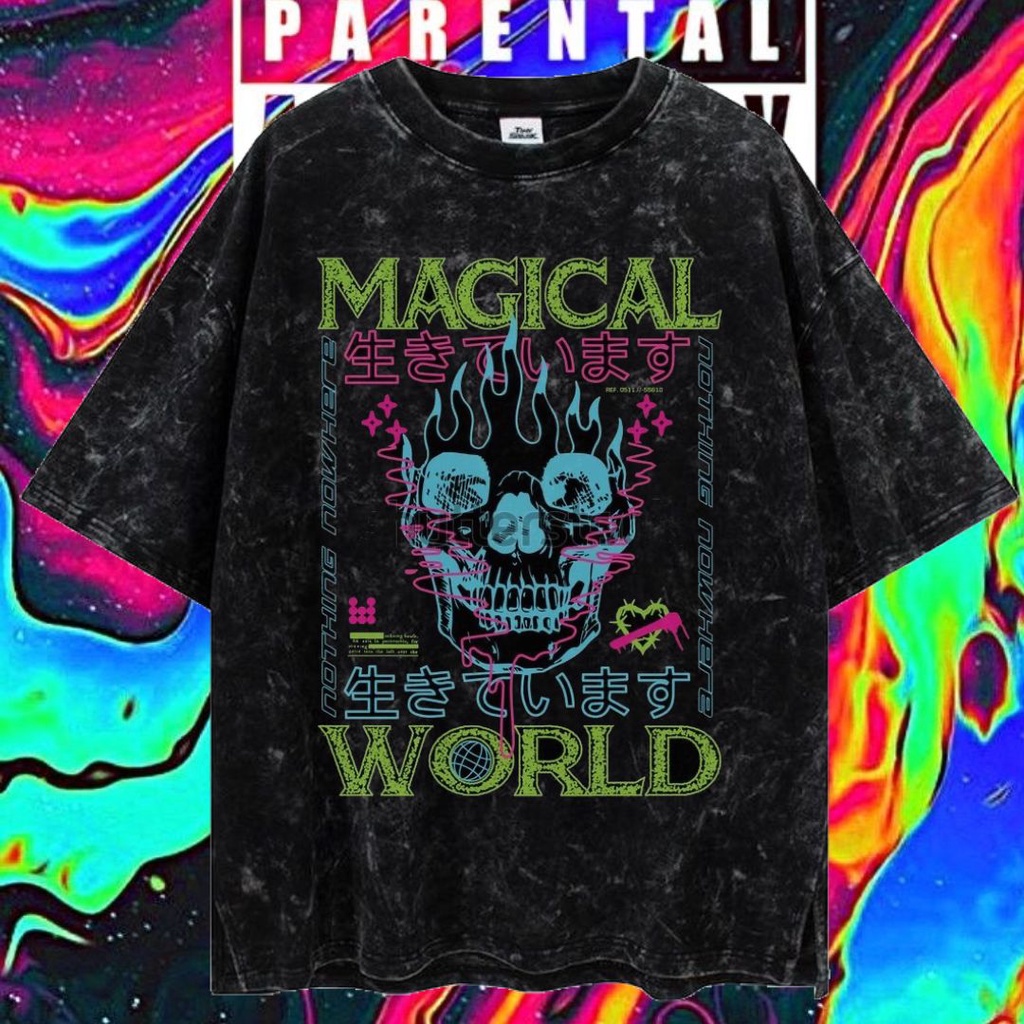 LASTHOPE 'FUTURISTIK' OVERSIZE WASHING TSHIRT / KAOS ATASAN TSHIRT TEE WASHING ACID WASHED STONEWASH