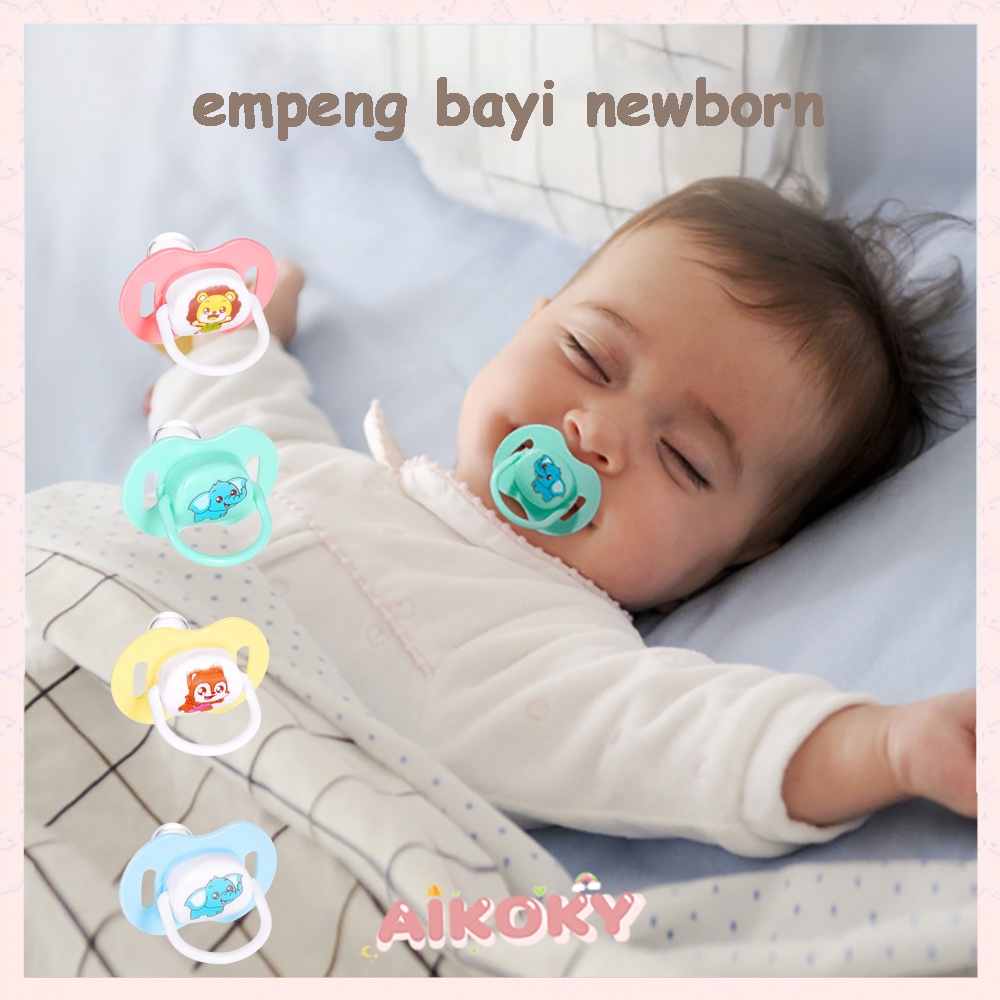 AIKOKY empeng bayi 0-18 bulan kompeng bayi silikon lemebut