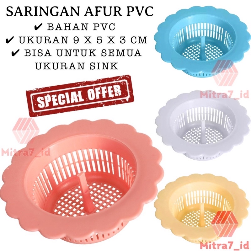 {COD TERMURAH MEDAN} SARINGAN AFUR BAK CUCI PIRING PVC / SARINGAN WASTAFEL DAPUR / SARINGAN SINK DAPUR / SARINGAN DAPUR