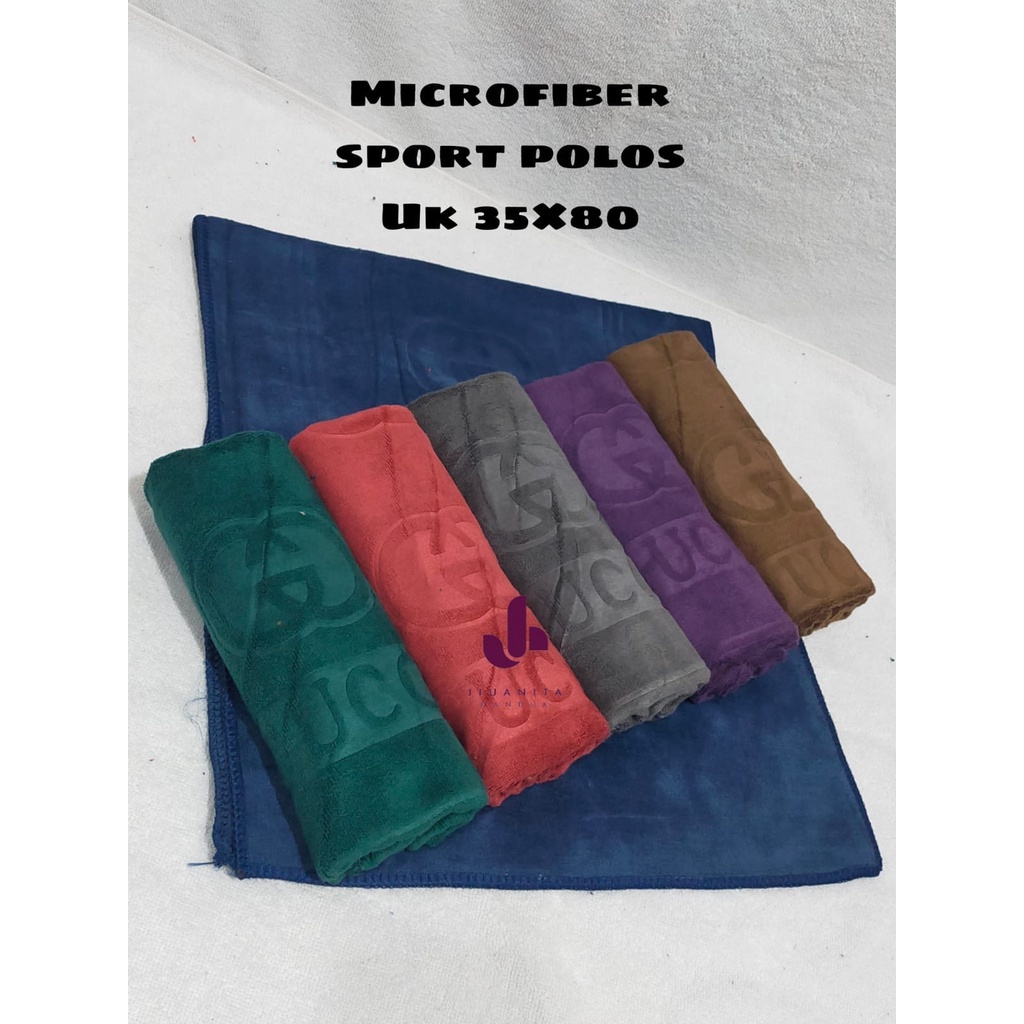 JH Handuk Bayi Microfiber Motif Aplikasi Sport Tebal 35x75 cm Paling Murah