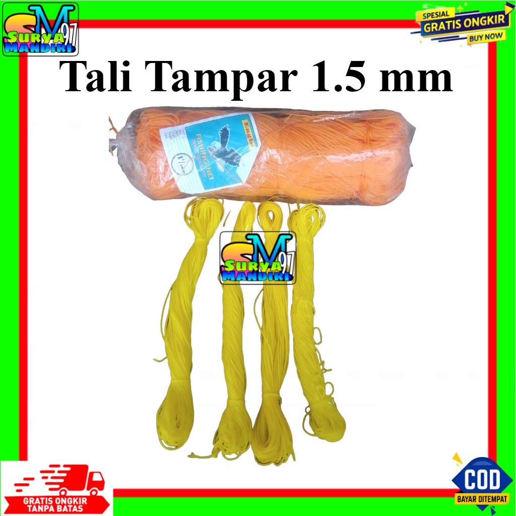 

Tali Tampar Kecil PE 1.5 mm / Serampat Cap Paus