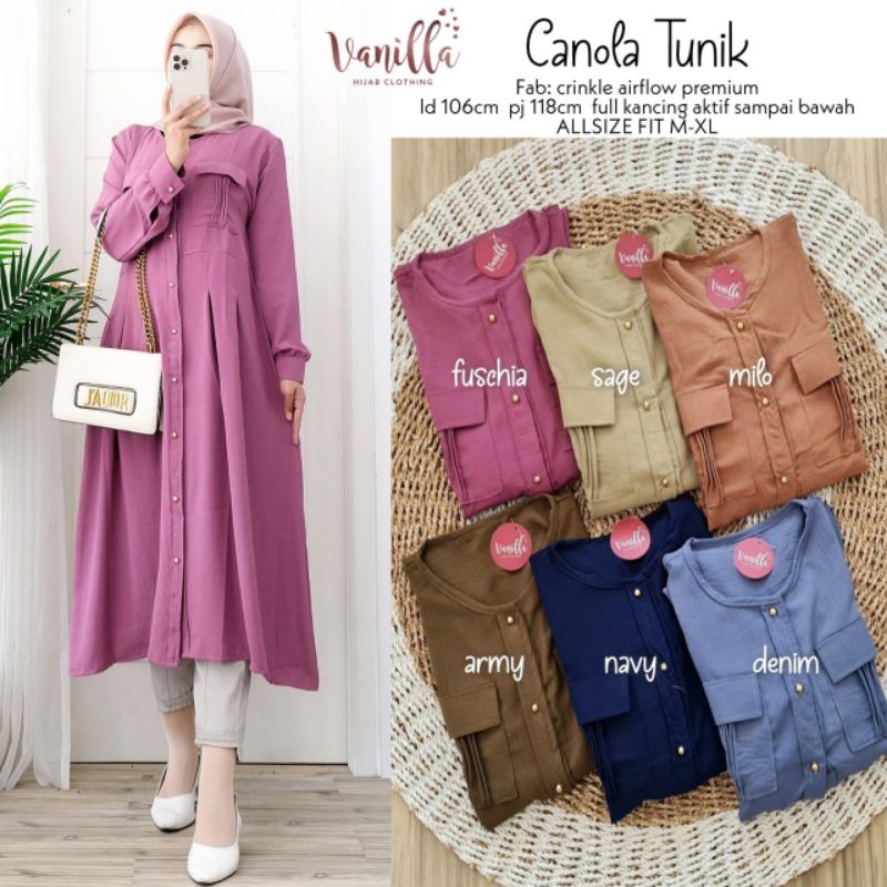 CANOLA TUNIK BY VANILLA ORI SOLO