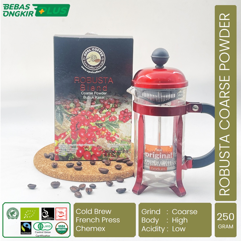 

Coarse Powder Robusta Blend 250g